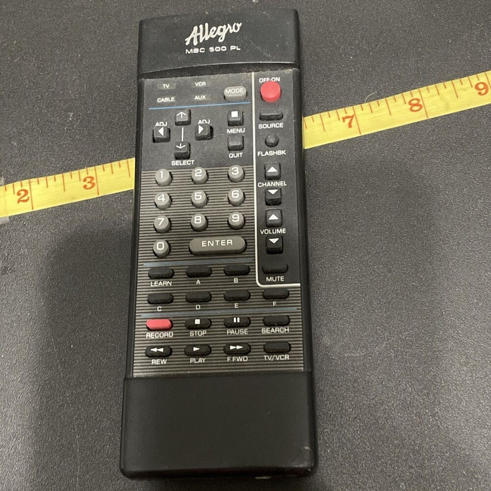 Allegro MBC500PL Electronic Remote Control for LG/Zenith Televisions TV Tested